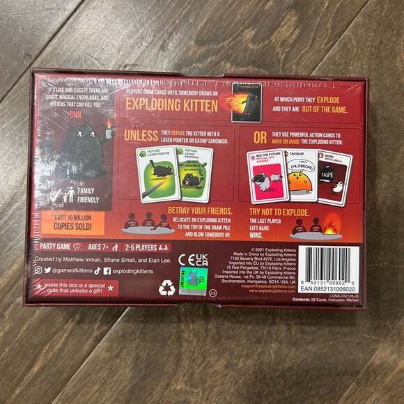 Exploding Kittens Card Game - Original Edition - Picture 2 of 2